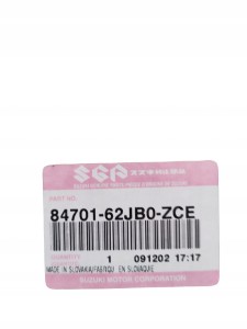84701-62Jb0-Zce Lusterko Boczne Oryginał OE Suzuki