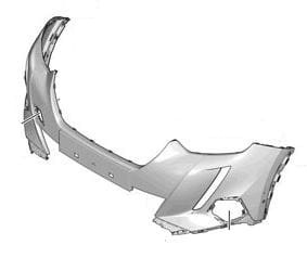 983851651T Zderzak Przód Oryginał OE PSA Peugeot 2008 P24E