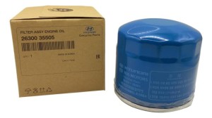 2630035505 Filtr Oleju OE Hyundai Elantra I20 I30 I40 Ioniq Ix35 Kona Santa